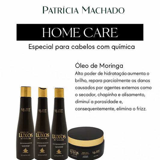 Kit Luxos Advanced Home Care   Pós Química Alisamento